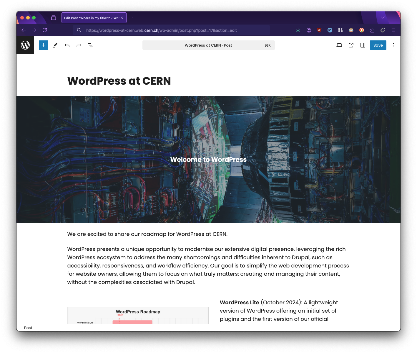 WordPress at CERN